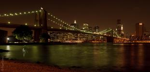Brooklyn Bridge at night(#2637), Tue 22 March 2011